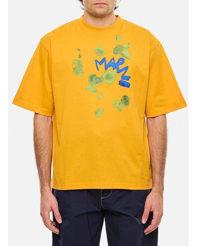 Marni T-shirt Stampata - Arancione