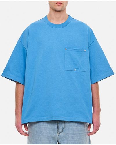 Bottega Veneta T-shirt In Jersey Giapponese - Blu
