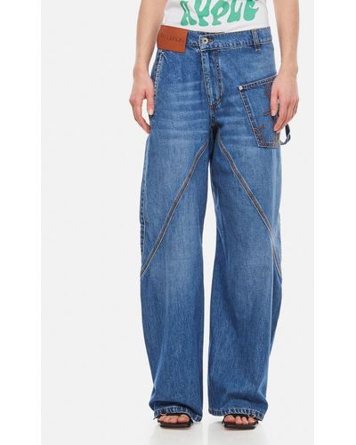 JW Anderson Twisted Workwear Jeans - Blu