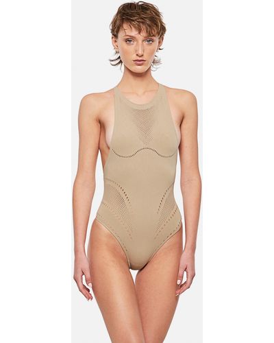 Stella McCartney Body con grafica Stellawear - Neutro