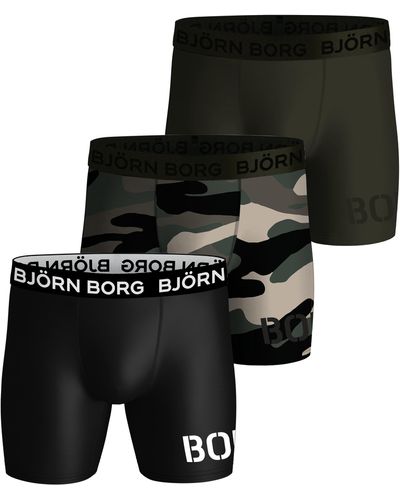 Björn Borg Performance boxer 3-pack - Schwarz