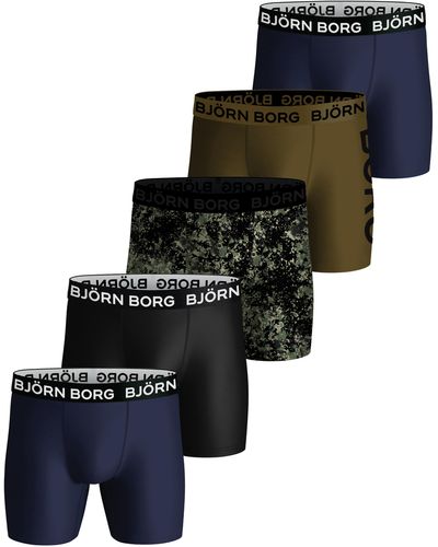 Björn Borg Performance boxer 5-pack - Blau