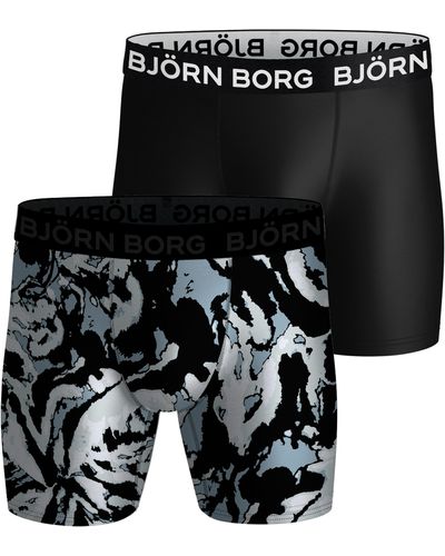 Björn Borg Performance boxer 2-pack - Schwarz