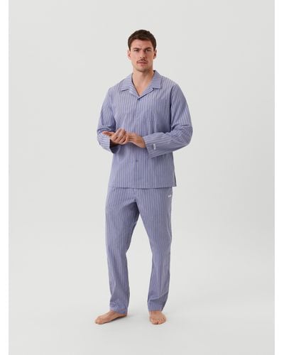 Björn Borg Core thomas mason poplin pyjama set - Blau