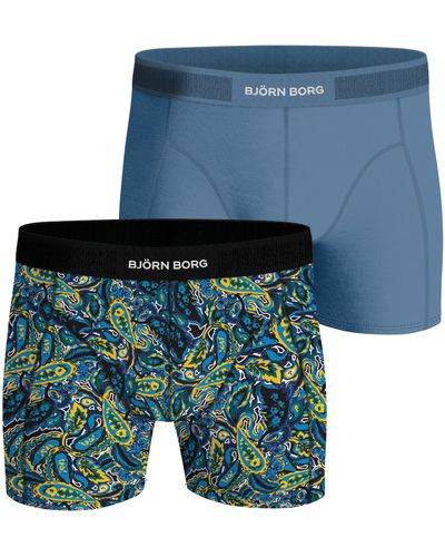 Björn Borg Premium cotton stretch boxer 2-pack - Blau