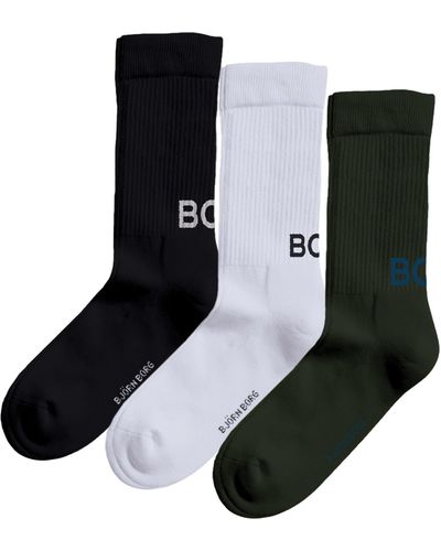 Björn Borg Core crew polyamide sock 3-pack - Schwarz