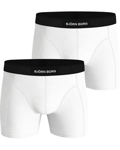 Björn Borg Premium cotton stretch boxer 2-pack - Weiß