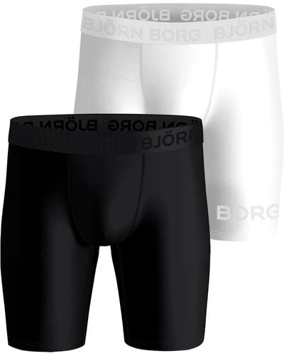 Björn Borg Performance boxer long leg 2-pack - Grau