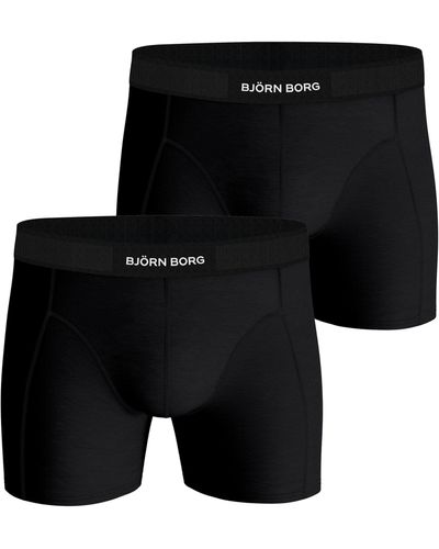 Björn Borg Premium cotton stretch boxer 2-pack - Schwarz