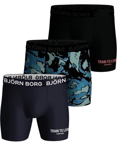 Björn Borg Performance boxer 3-pack - Schwarz