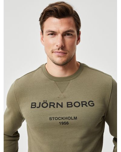Björn Borg Borg logo crew - Grün