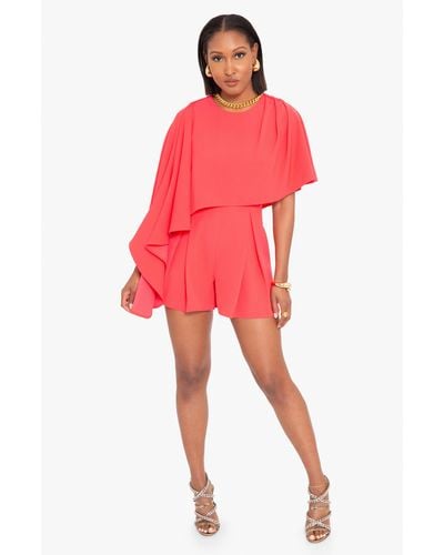 Black Halo Rayna Playsuit - Red