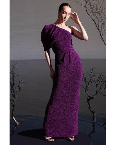 Black Halo Egan Gown - Purple
