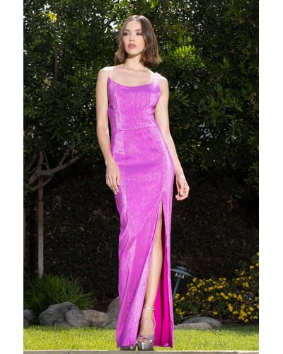 Black Halo Spice Gown - Pink