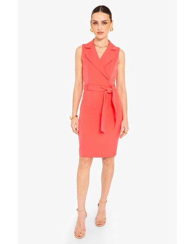 Black Halo Danica Sheath Dress - Red