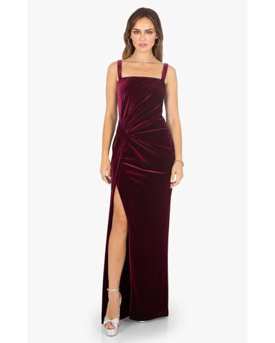 Black Halo Domino Gown - Red