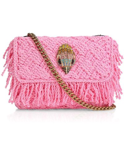 Kurt Geiger Kensington Crochet Small Crossbody - Pink