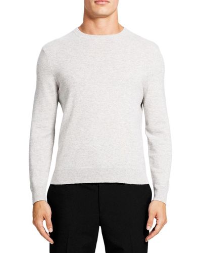 Theory Hilles Crewneck Sweater - White
