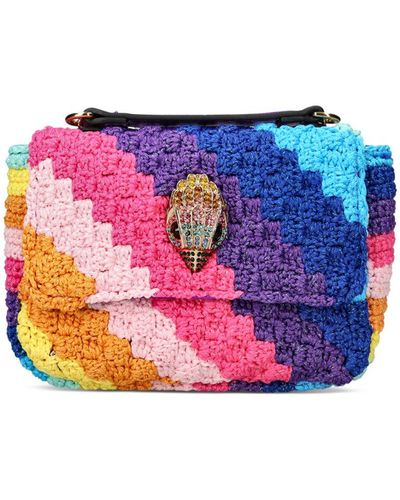 Kurt Geiger Kensington Crochet Small Crossbody - Pink