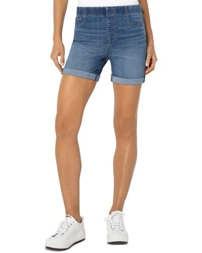 Blue Liverpool Los Angeles Shorts for Women | Lyst