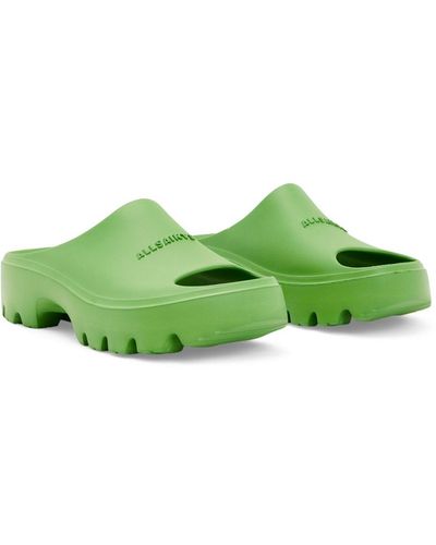 Green AllSaints Flats and flat shoes for Women | Lyst