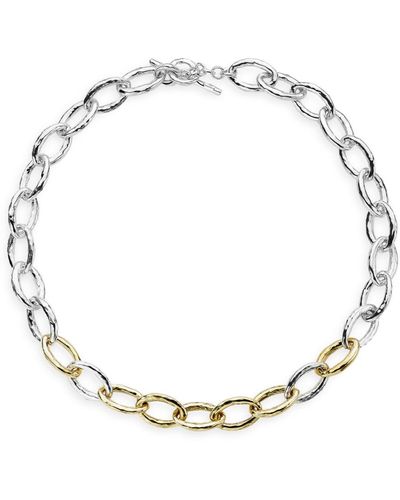 Ippolita Sterling Silver & 18k Gold Chimera Chain Link Necklace - Metallic
