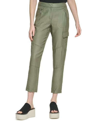Green DKNY Pants, Slacks and Chinos for Women | Lyst