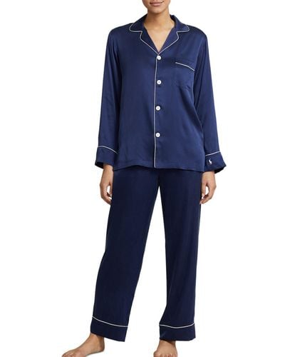 Polo Ralph Lauren Short Sleeve Pajama Set- Heather Grey