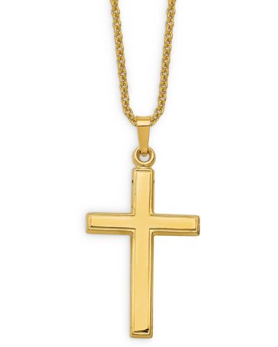 Mens Gold Cross Necklaces 14K for Men - Up to 76% off | Lyst Canada