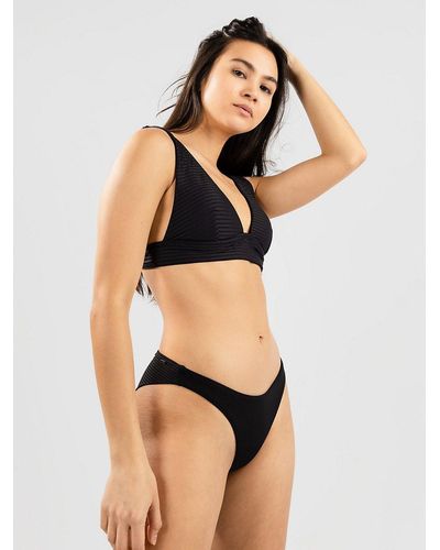Rip Curl Premium surf deep v bikini top negro