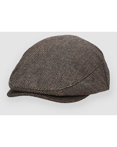 Brixton Hooligan snap gorra marrón - Gris