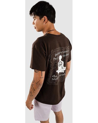 Dravus Peace within camiseta marrón - Negro