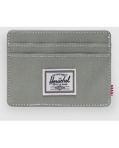 Herschel Supply Co. Charlie cardholder geldbörse white stitch - Grau