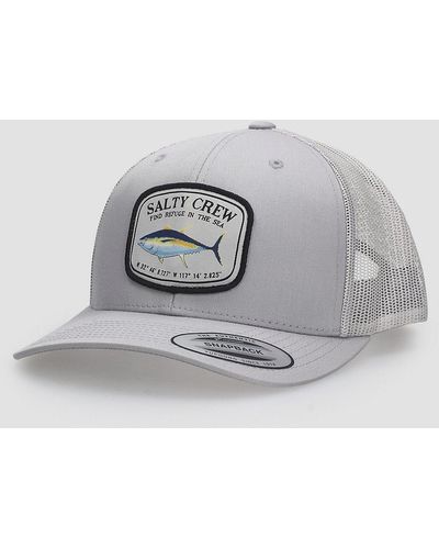 Salty Crew Pacific retro trucker gorra gris