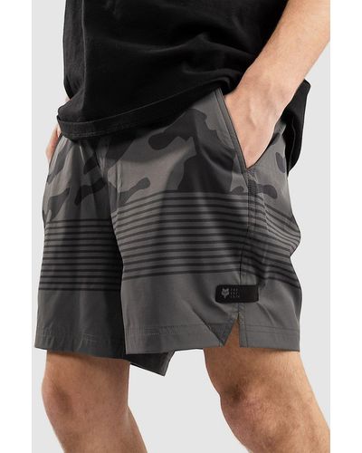 Fox Essex volley camo pantalones cortos gris - Negro