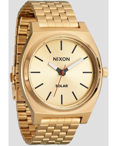 Nixon Time teller solar reloj amarillo - Metálico
