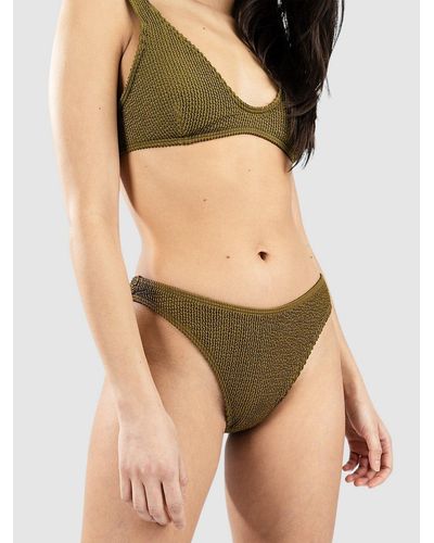 Rip Curl Sunshine cheeky pant bikini bottom verde - Marrón