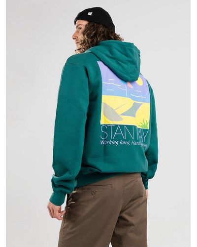 Stan Ray Hardly working sudadera con capucha verde