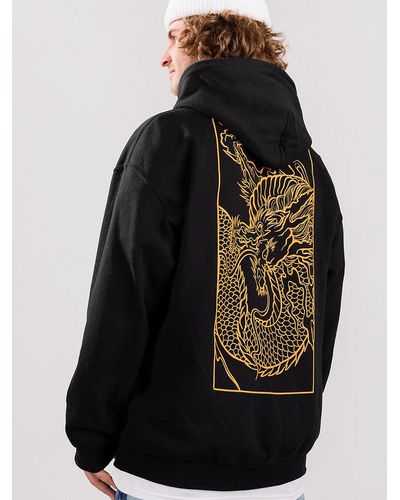 Empyre Golden dragon sudadera con capucha negro