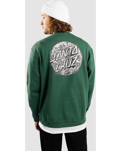 Santa Cruz Abyss dot sweater - Grün