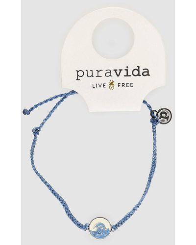 Pura Vida Make waves silver bracelet - Blau