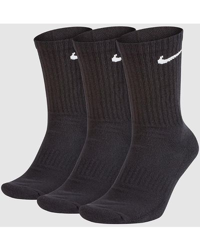 Nike Everyday cush crew 3p socks negro