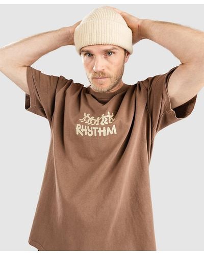 Rhythm 20 year vintage camiseta marrón - Neutro