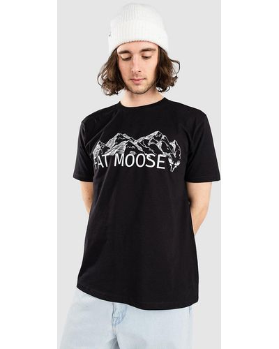 Fat Moose Walker camiseta negro