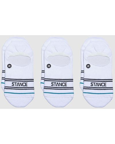 Stance Basic 3 pack no show socks - Weiß