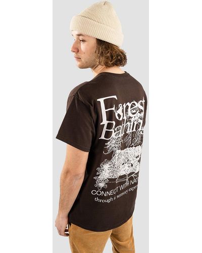 Dravus Forest bathing camiseta marrón - Negro