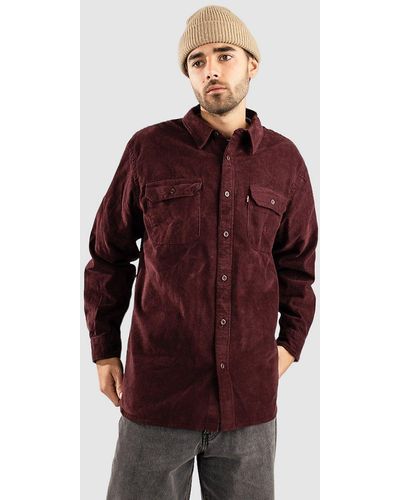 Levi's Levi's jackson worker camisa marrón - Rojo