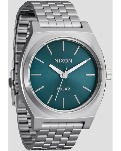 Nixon Time teller solar reloj gris