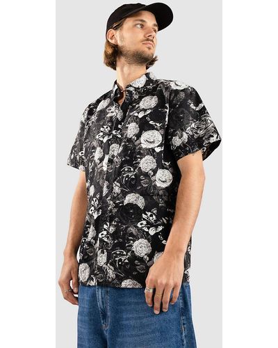 Empyre Inverted floral camisa negro - Blanco