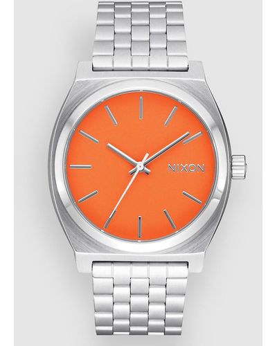 Nixon Time teller reloj naranja - Gris